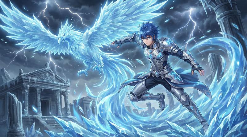 抖音风视频解说-冰凤传说动漫视频