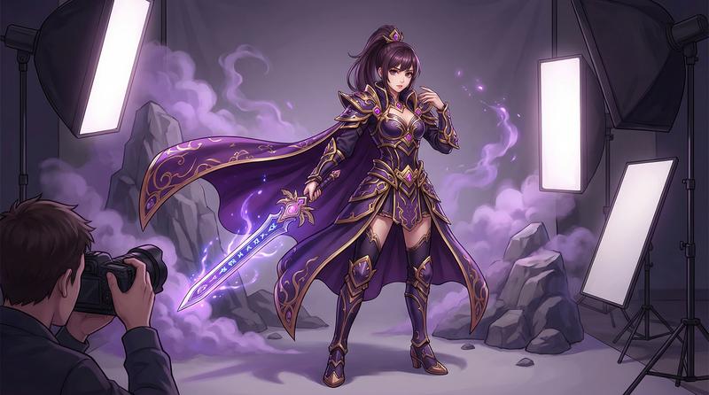 抖音风美少女Cosplay写真视频